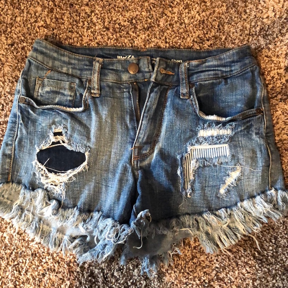 Blue jean shorts